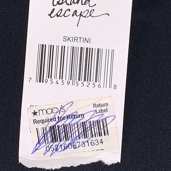 Island Escapes Black Skirtini Size 10 New - Picture 4 of 5